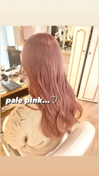 セミロング カラー ヘアアレンジ ハイトーンピンク🍑 ブリーチ🍑RINAのヘアスタイル