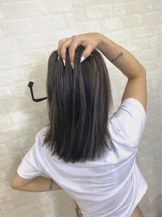 ミディアム 多田 悦淳のヘアスタイル