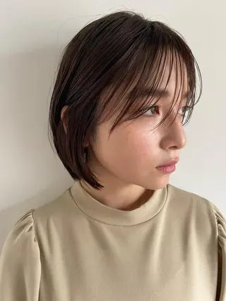 ミディアム カラー パーマ CEINE OURのヘアスタイル