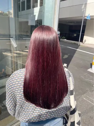 ロング カラー ヘアアレンジ 🫧原宿艶ワンカラー /ダブルカラー🫧のヘアスタイル