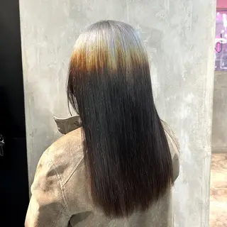 セミロング カラー ✨うる艶/ブリーチ✨ 𝓡𝒖𝓷𝐚💋のヘアスタイル