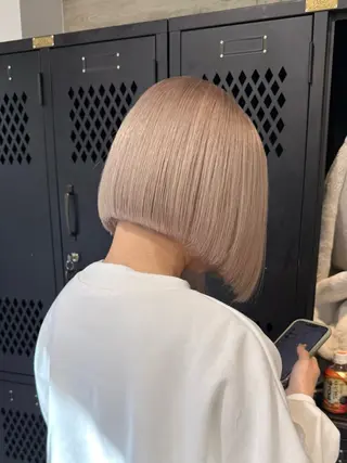 ミディアム カラー 色落ち綺麗透明感カラ /ボブ/ナカツヒカルのヘアスタイル