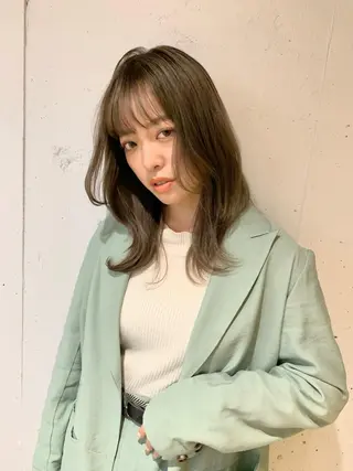 ミディアム カラー 髪質改善period.所属・いしかわまい🎀 髪質改善特価サロンのヘアスタイル
