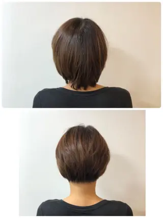 ショート 【白髪ぼかし】 愛甲竜佑のヘアスタイル