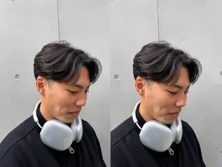 ショート メンズ シャドウパーマ/ピン パーマ/だいじゅのヘアスタイル