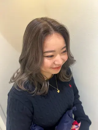 ミディアム カラー 外国人風ヘア/ 髪質改善/ayacaのヘアスタイル