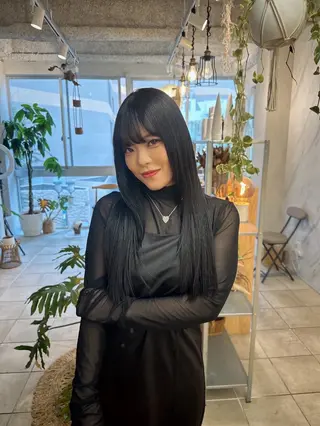 ロング HAZEL 博多所属・SHIORI/ 博多美容室のヘアスタイル