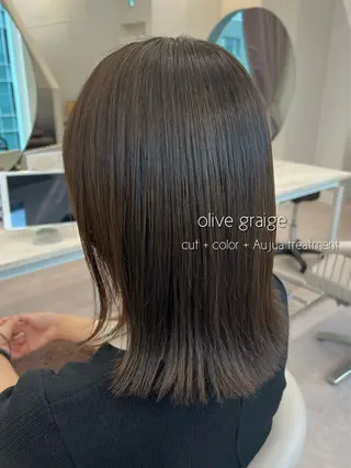 ミディアム カラー 美髪矯正/髪質改善/ 艶髪🤍伊藤梨紗のヘアスタイル