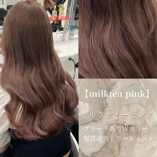 セミロング カラー ヘアアレンジ Ella所属・nana【艶髪】/ レイヤー/縮毛矯正のヘアスタイル