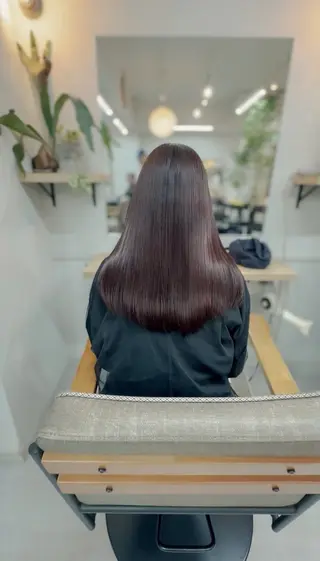 ロング Lachic所属・髪質改善/ストレート 根上のヘアスタイル