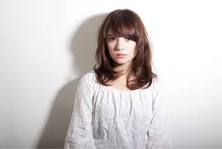 ミディアム カラー 縮毛矯正/髪質改善 /ブリーチ/東陽町✨のヘアスタイル