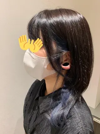 ミディアム カラー 若狭 彩花のヘアスタイル