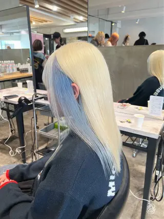 セミロング カラー ヘアアレンジ 🍯傷ませないカラー 髪質改善🍯彪雅のヘアスタイル