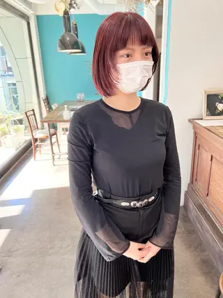 ショート カラー 千葉 郁也のヘアスタイル