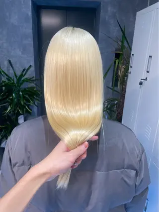 ロング うる艶🫧ハイトーン 💜🦋🫧ミズキのヘアスタイル