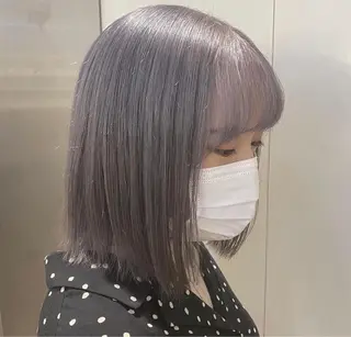 ミディアム カラー 遠藤沙也加 /レイヤーカットのヘアスタイル