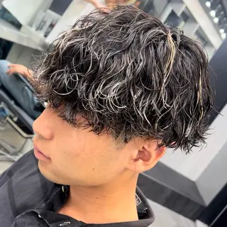 ショート パーマ メンズ 松下 友希 【fifth】のヘアスタイル