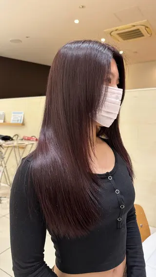 カラー 艶髪/ブリーチなし Wカラー🌺yuiのヘアスタイル