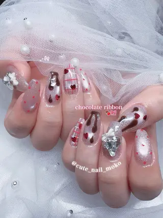 ネイル GO TODAY SHAiRE SALON原宿 Liber所属・️🫧もこ 艶感ネイル🫧のネイルデザイン