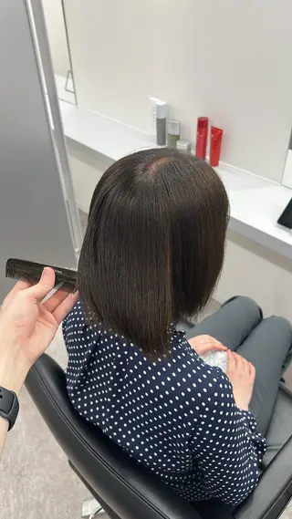 ミディアム hair lab toiro wisteria所属・佐藤功真/ ブリーチなしカラーのヘアスタイル