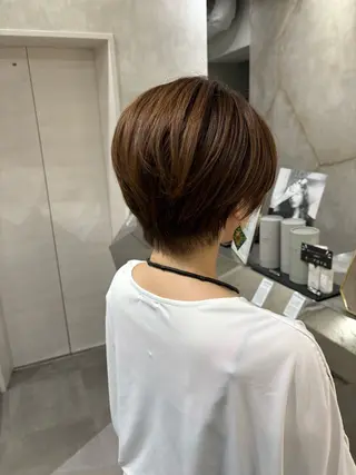 ショート 💖美髪矯正／透明感 カラー💖のぞみのヘアスタイル