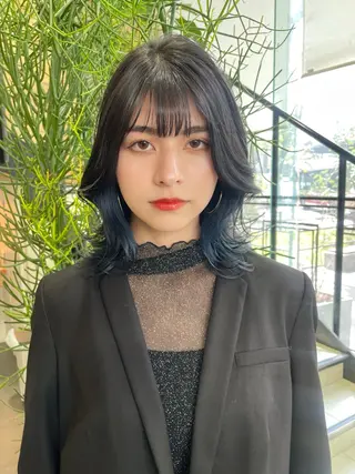 セミロング 艶カラー/eye 🫧ྀི/栞のヘアスタイル