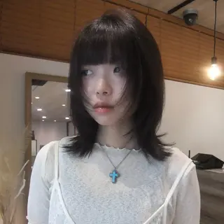 ミディアム カラー レイヤー/艶カラー /yuan⟡.·のヘアスタイル