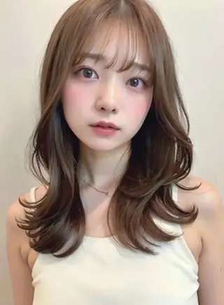 ミディアム liberte(リベルテ)所属・🤍韓国髪質改善🤍 クメユウキのヘアスタイル