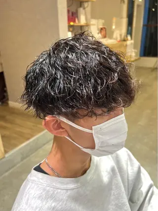 ショート パーマ メンズ men’s salon NOA solte. 【メンズサロン ノアソルテ】所属・メンズパーマ職人 加藤 弘貴のヘアスタイル