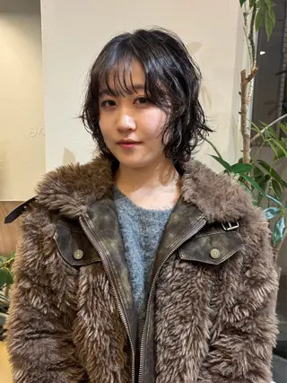 ミディアム パーマ Masena所属・💎韓国風レイヤー /ボブ💎Namiのヘアスタイル