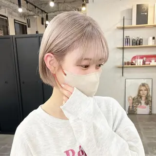 ショート ハイトーン特化/ モエ🍑のヘアスタイル