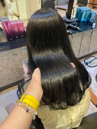 ロング カラー メンズ特化/ 透明感カラー/りなのヘアスタイル