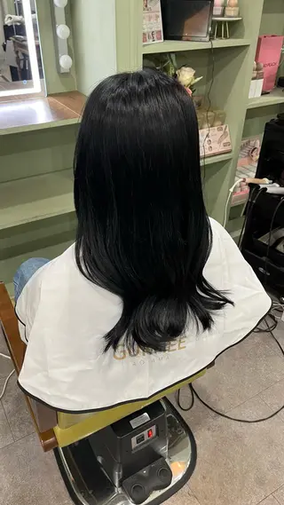 ロング カラー GNM TOKYO GUNHEE&MUJIN所属・AYANE ◝✩韓国ヘアのヘアスタイル