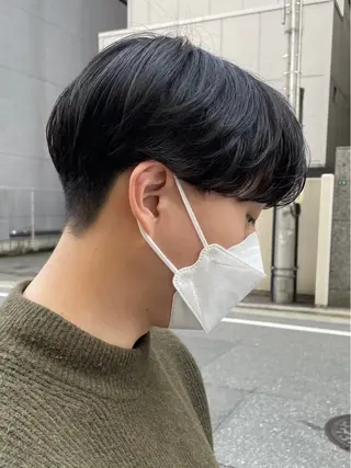 ショート カラー みわ/博多 ブリーチ/メンズヘアのヘアスタイル