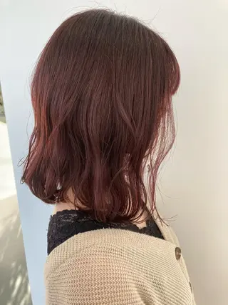 セミロング カラー 長谷川 未來のヘアスタイル