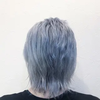 カラー メンズ 夏井 沙織のヘアスタイル