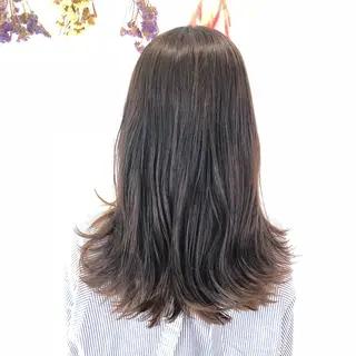 ロング カラー ベージュ/インナー カラー🤍Rieのヘアスタイル