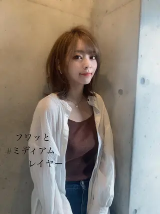 ミディアム ♡大人カワイイ hair♡徳井はやとのヘアスタイル