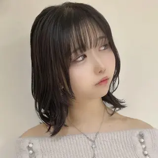 ミディアム Halo/長居美容室 似合わせカット/ロキのヘアスタイル