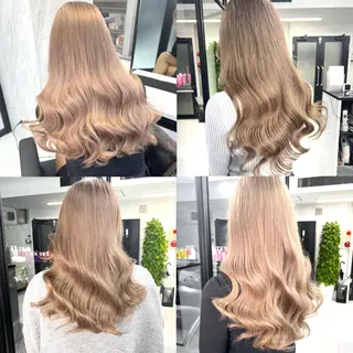 ロング カラー シールエクステ特化 ハイトーン、NANAのヘアスタイル