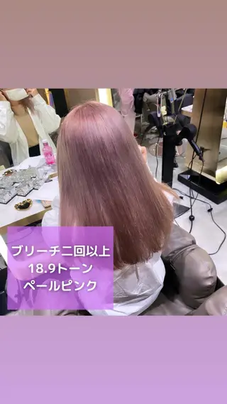 ロング カラー 髪質改善/美髪矯正/ ハイトーン Kuroのヘアスタイル