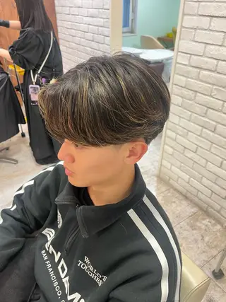 ショート カラー パーマ メンズ ️️髪質改善✨ミニモ 学割/Hina💖のヘアスタイル