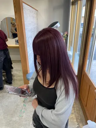 ロング miloc himekaのヘアスタイル