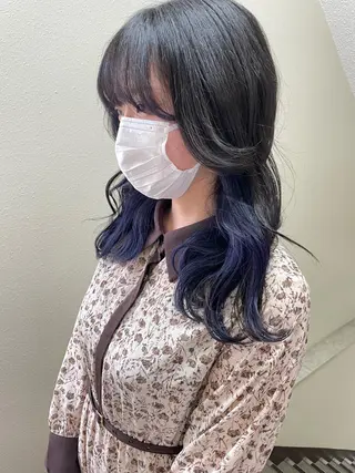 ミディアム カラー パーマ ヘアアレンジ メンズ キッズ ネイル マツエク・マツパ アイブロウ 韓国ボブ/髪質改善 ニュアンス特化RYOのヘアスタイル