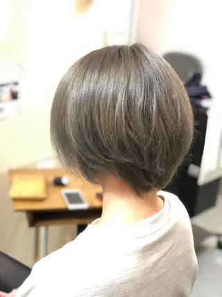 ショート カラー 髪質改善　ナカゾノ タケシのヘアスタイル