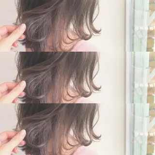 ミディアム ＨＩ ROのヘアスタイル