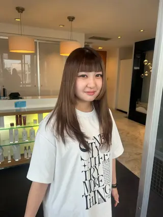 セミロング 宮本 果凜のヘアスタイル
