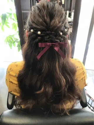 ロング ヘアアレンジ 沢田 瞳のヘアスタイル