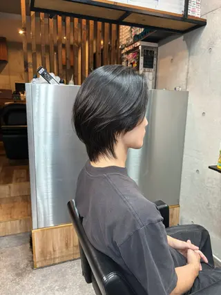 ショート カラー パーマ ショートボブ縮毛矯正 髪質改善のプロ山道潤のヘアスタイル