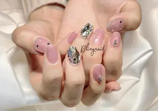 ネイル 23時まで❤︎韓国、 ワンホンネイルのネイルデザイン